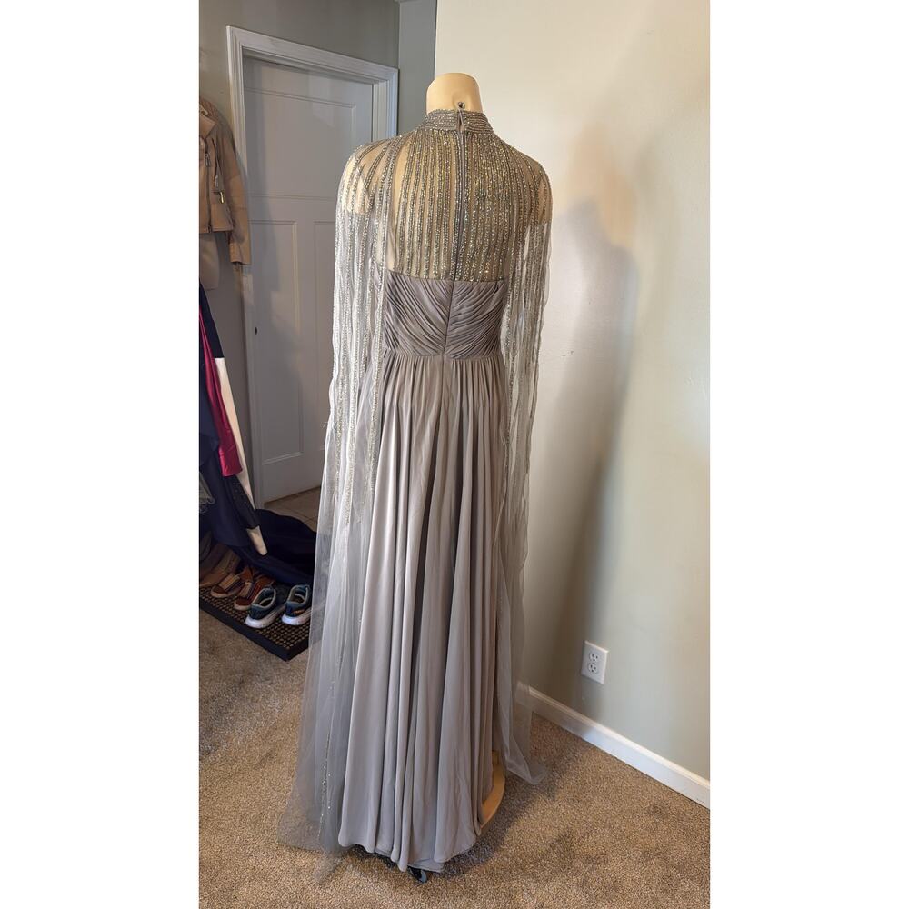 Terani Couture - Cape Sleeve Dress - Picture 7 of 10